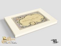 Personalized Vintage Style Wedding Guest Book in a Variety of Colors