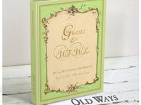 Personalized Vintage Style Wedding Guest Book - Blank Book in Choice of Four Colors