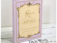 Personalized Vintage Style Wedding Guest Book - Blank Book in Choice of Four Colors