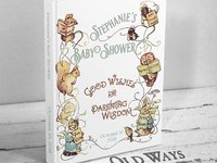 Storybook Baby Shower Guest Book - Vintage Beatrix Potter - Personalized