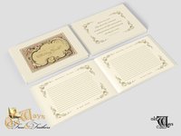 Personalized Vintage Style Wedding Guest Book in a Variety of Colors