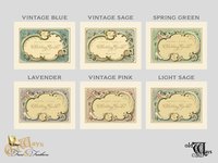 Personalized Vintage Style Wedding Guest Book in a Variety of Colors