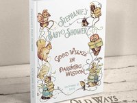 Storybook Baby Shower Guest Book - Vintage Beatrix Potter - Personalized