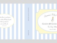 Peter Rabbit Custom Baby Shower Guest Book - Personalized Pages for Guest Messages, Gift List