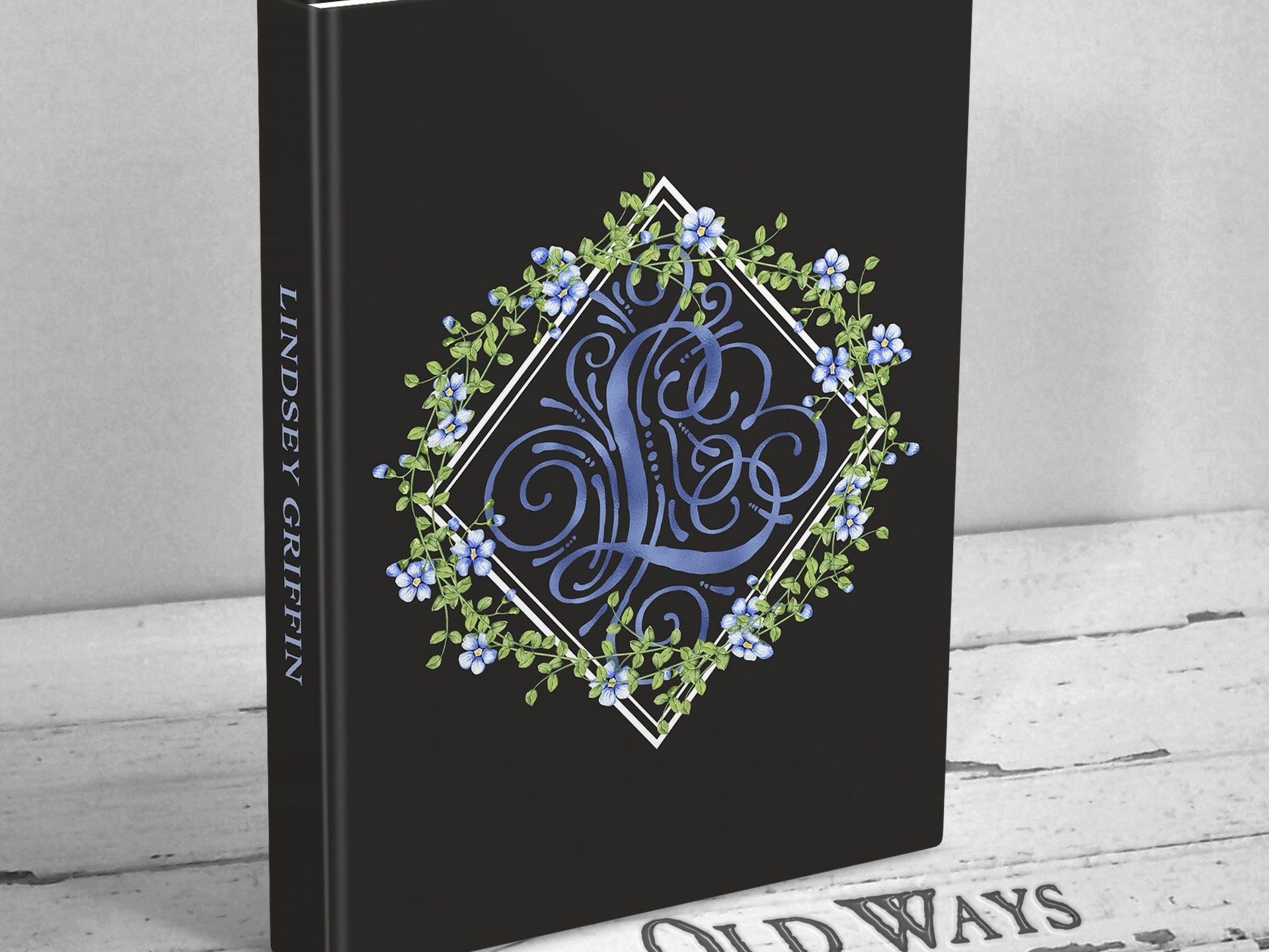 Forget Me Not Journal - Personalized, Monogram Initial - Lined Writing Journal
