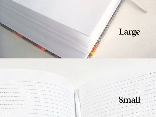 Personalized Vintage Style Wedding Guest Book - Blank Book in Choice of Four Colors