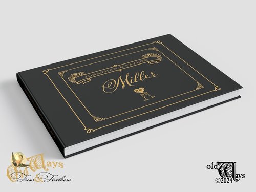 Wedding Guest Book with Mad Libs Pages - Personalized Vintage Style Prompted GuestBook
