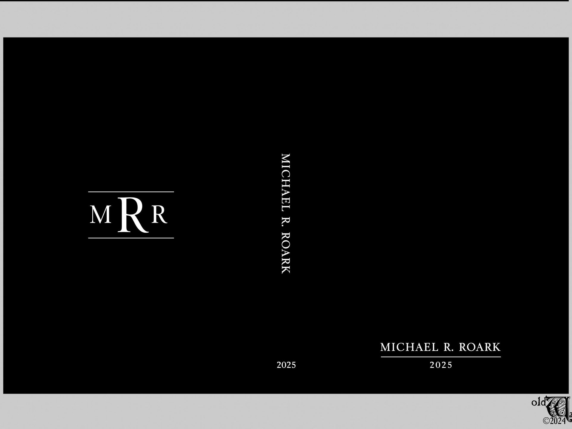 Classic Men's Blank Page Book in Black  - Personalized Freeform Journal or Sketchbook