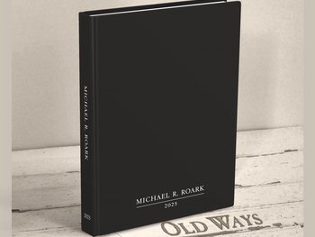 Classic Black Journal Personalized with Name & Monogram or Quote